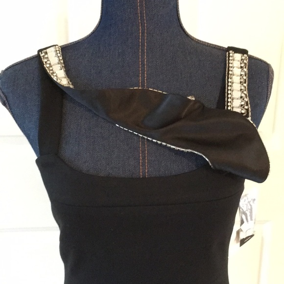 INC International Concepts black knit dress Size 2 - Picture 7 of 8